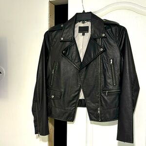 Banana Republic Faux Leather Biker Jacket